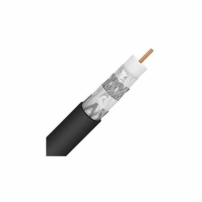 CABLE COAXIAL RG6 100% QUAD SHIELD NEGRO GENERAL CABLE